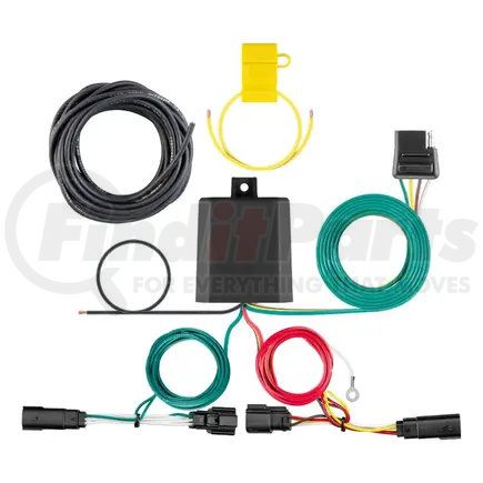 CURT Manufacturing 56437 Custom Wiring Harness; 4-Way Flat Output; Select Ford Edge Titanium