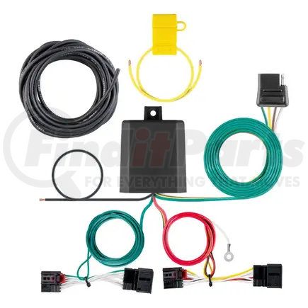 CURT Manufacturing 56464 Custom Wiring Harness; 4-Way Flat Output; Select Volkswagen Atlas