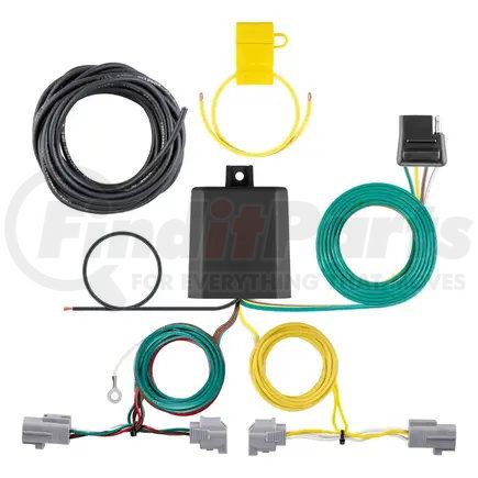 CURT MANUFACTURING 56458 Custom Wiring Harness; 4-Way Flat Output; Select Toyota Sienna