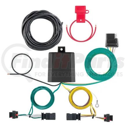 CURT MANUFACTURING 56472 CURT 56472 Vehicle-Side Custom 4-Pin Trailer Wiring Harness; Fits Select Jeep Compass