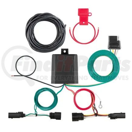 CURT MANUFACTURING 56481 CURT 56481 Vehicle-Side Custom 4-Pin Trailer Wiring Harness; Fits Select Ford F-150 with LED Taillights