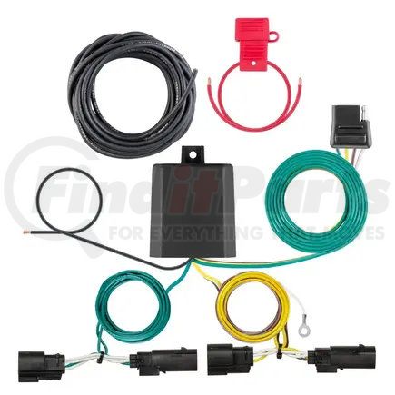 CURT MANUFACTURING 56492 Trailer Wiring Harness - Custom, 4-Way Flat Output, Fits Chrysler Pacifica
