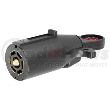 CURT Manufacturing 58270 CURT 58270 7-Pin RV Blade Trailer Wiring Towing Vehicle Socket Tester; Black
