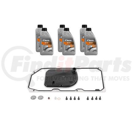 Vaico V30-2253 Filter W/ Oil Pan Gasket, Transmission Oil (CVT 6 ltr), Instl Hardware