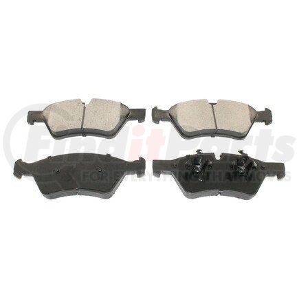 Pronto Rotor BP1123C Disc Brake Pad Set - Front, Ceramic, Slotted, Iron Backing, with Pad Shims