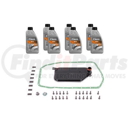 Vaico V202085 Filter W/ Oil Pan Gasket, Transmission Oil (ATF III 7 ltr), Instl Hardware