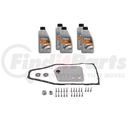 Vaico V202083 Filter W/ Oil Pan Gasket, Transmission Oil (ATF III 5 ltr), Instl Hardware