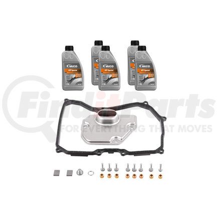 Vaico V202094 Filter W/ Oil Pan Gasket, Transmission Oil (Special 5 ltr), Instl Hardware
