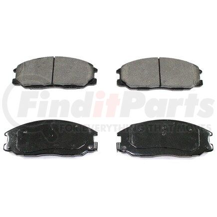 Pronto Rotor BP864C Disc Brake Pad Set - Front, Ceramic, Slotted, Iron Backing, with Pad Shims and Wear Sensors