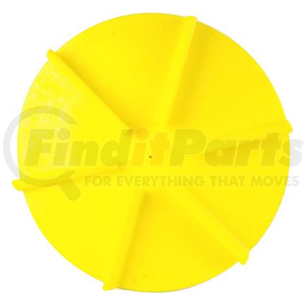 BUYERS PRODUCTS 1308907 Vehicle-Mounted Salt Spreader Spinner - 24 in. O.D, Yellow, Poly, Clockwise