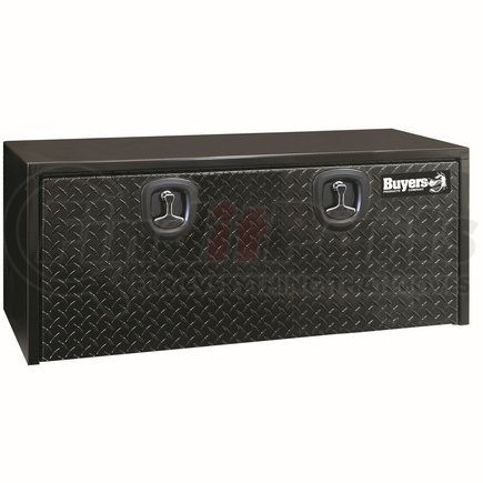 Buyers Products 1702510 18 x 18 x 48in. Black Steel Underbody Truck Box with Aluminum Door