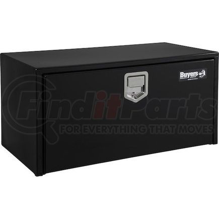 Buyers Products 1703100 14 x 16 x 24in. Black Steel Underbody Truck Box with Paddle Latch