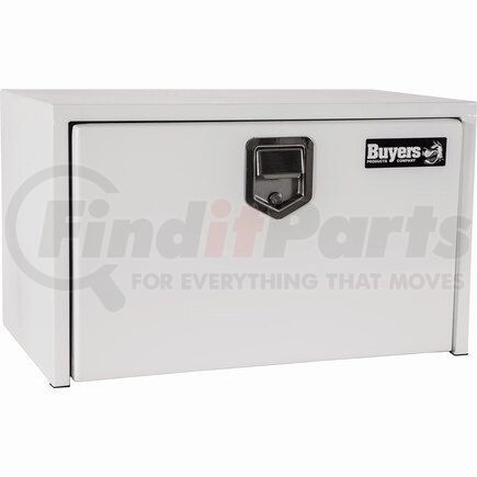 Buyers Products 1703203 14 x 16 x 30in. White Steel Underbody Truck Box with Paddle Latch