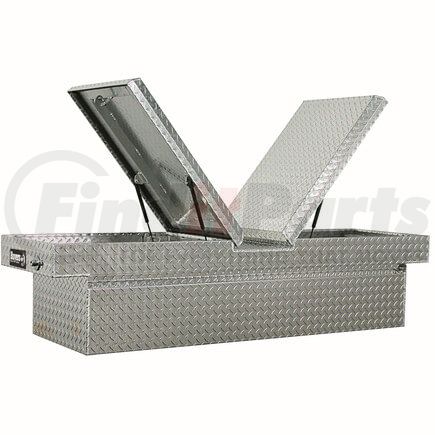 Buyers Products 1710318 23x27x71in. Diamond Tread Aluminum Gull Wing Truck Box - Lower Half 16x27x60