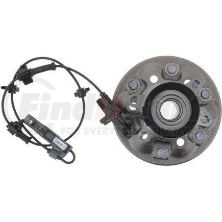NTN WE61768 Wheel Bearing and Hub Assembly - Steel, Natural, with Wheel Studs