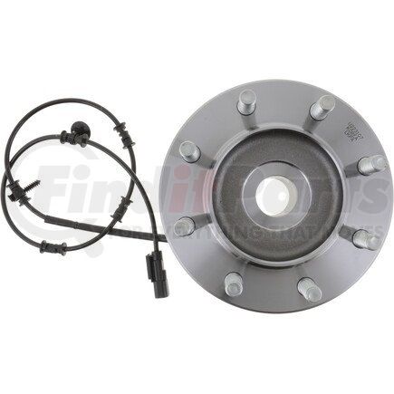 NTN WE61807 Wheel Bearing and Hub Assembly - Steel, Natural, with Wheel Studs