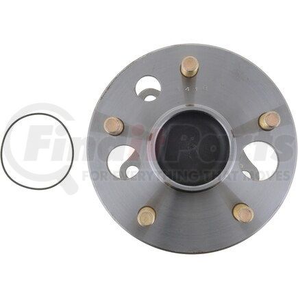 NTN WE61811 Wheel Bearing and Hub Assembly - Steel, Natural, with Wheel Studs