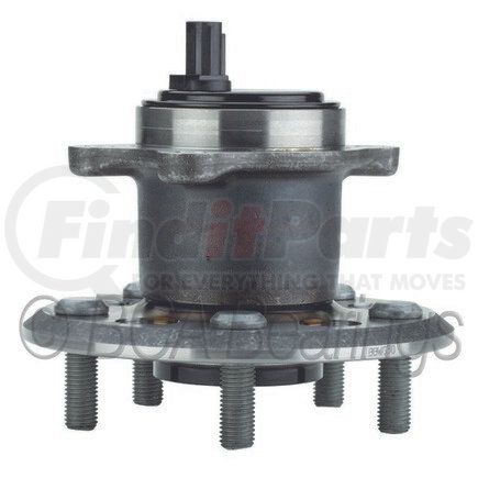 NTN WE61015 Wheel Bearing and Hub Assembly - Steel, Natural, with Wheel Studs