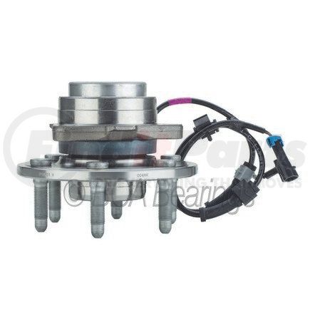 NTN WE61195 Wheel Bearing and Hub Assembly - Steel, Natural, with Wheel Studs