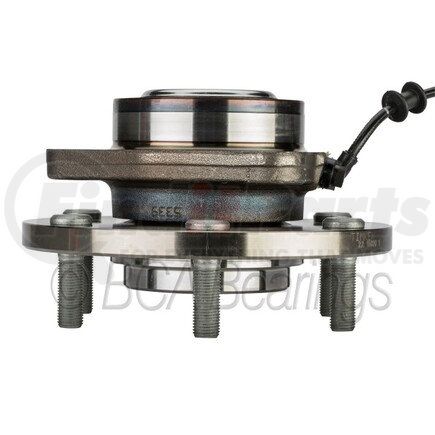 NTN WE61580 Wheel Bearing and Hub Assembly - Steel, Natural, with Wheel Studs