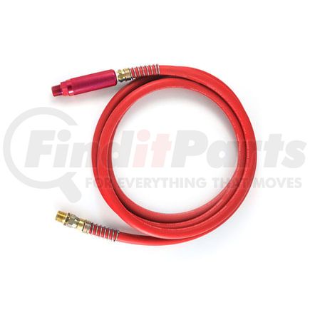 Tramec Sloan R455144AR Trailer Air Brake Emergency Coupling Hose - 3/8 Inch x 12' Red Hose w/Red Alumin Dura-Grip