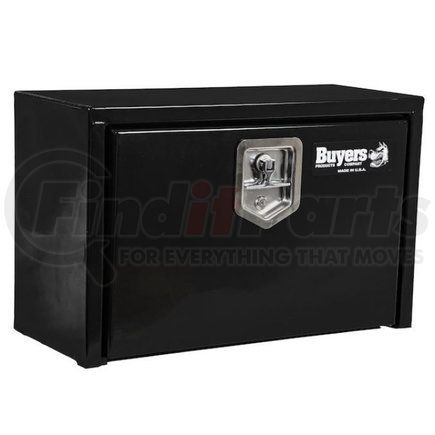 Buyers Products 1703322 15 x 13 x 24in. Black Steel Underbody Truck Box with T-Handle