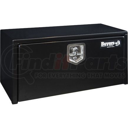BUYERS PRODUCTS 1703324 15 x 13 x 30in. Black Steel Underbody Truck Box with T-Handle