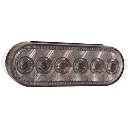 Buyers Products 5626357 6 Inch Clear Oval Backup Light Kit with 6 LEDs (PL-2 Connection, Includes Grommet and Plug)