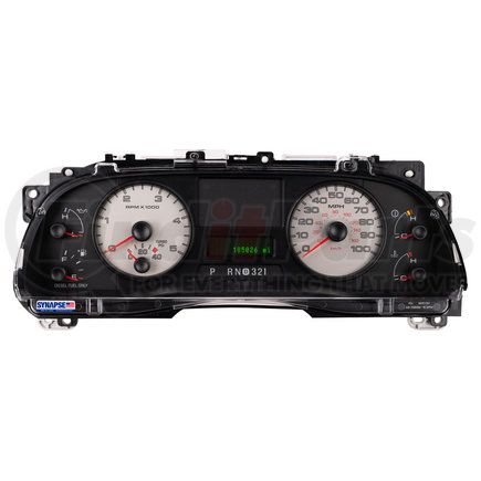 Synapse Auto S50-57SDDANRL Instrument Cluster - Remanufactured, for 2005-07 Ford Super Duty (Lariat/King Ranch, DSL A/T)