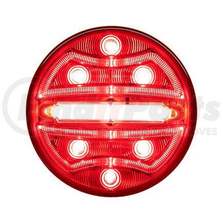 Buyers Products 5624132 4 Inch Round Stop/Turn/Tail + Backup Combination Light with Light Stripe LED Tubes