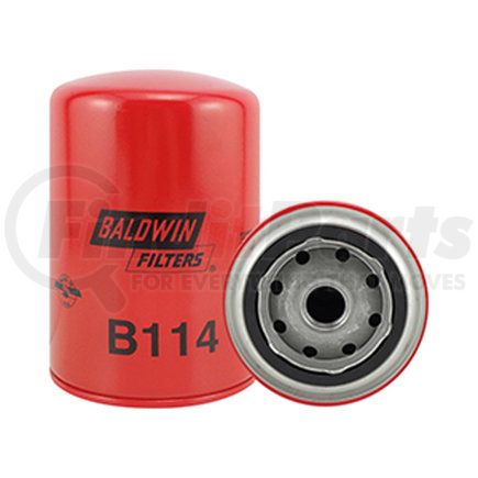 Baldwin B114 Engine Oil Filter - Full-Flow Lube Spin-On used for Various Applications