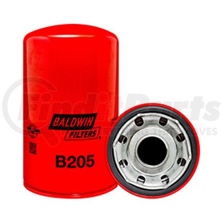 Baldwin B205 Engine Oil Filter - Full-Flow Lube Spin-On used for Various Applications