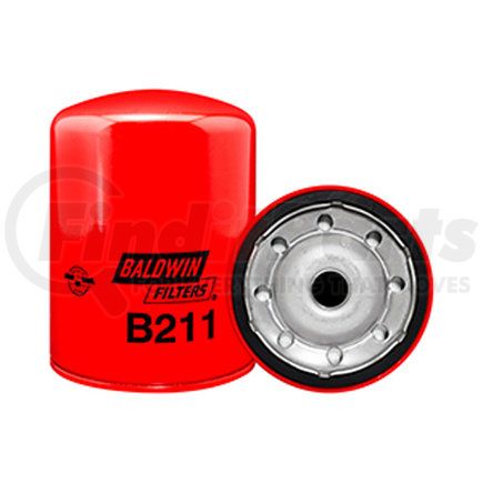 Baldwin B211 Engine Oil Filter - Full-Flow Lube Spin-On used for Hyster Lift Trucks