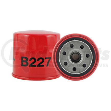 Baldwin B227 Engine Oil Filter - Full-Flow Lube Spin-On used for Various Applications