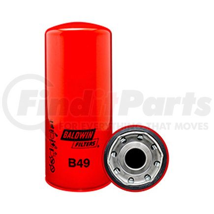 Baldwin B49 Engine Oil Filter - Full-Flow Lube Spin-On used for Caterpillar Equipment
