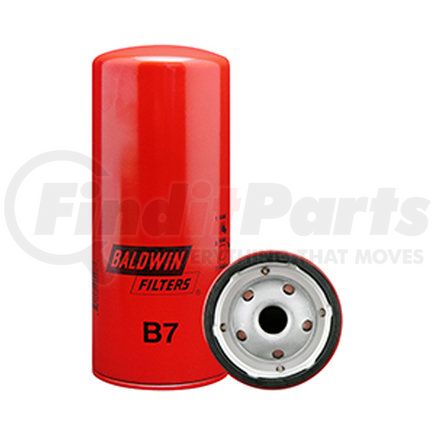 Baldwin B7 Engine Oil Filter - Full-Flow Lube Spin-On used for Chevrolet, GMC Trucks, Buses