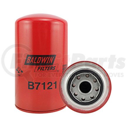 Baldwin B7121 Engine Oil Filter - Dual-Flow Spin-On used for Kobelco Equipment, Mitsubishi Trucks