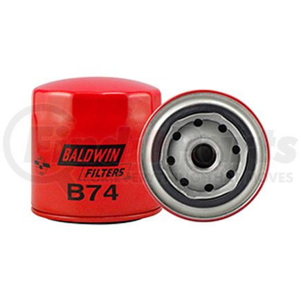 Baldwin B74 Engine Oil Filter - Lube Spin-On used for Various Applications