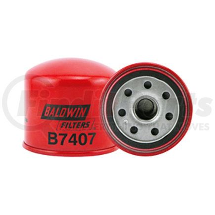 Baldwin B7407 Engine Oil Filter - Lube Spin-On used for Hitachi, John Deere Excavators