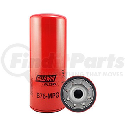 Baldwin B76-MPG Engine Oil Filter - used for Akerman, Mack, V.M.E., Volvo, R.V.I. Engines, Equipment