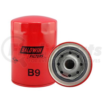Baldwin B9 Engine Oil Filter - Full-Flow Lube Spin-On used for Various Applications