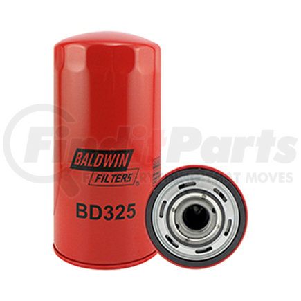 Baldwin BD325 Engine Oil Filter - Dual-Flow Lube Spin-On used for Various Applications