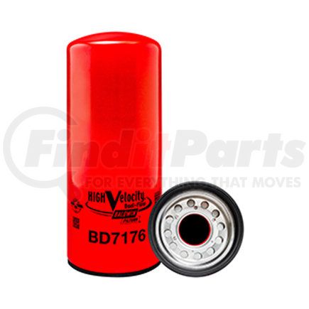 Baldwin BD7176 Engine Oil Filter - Dual-Flow Lube Spin-On used for Cummins Engines
