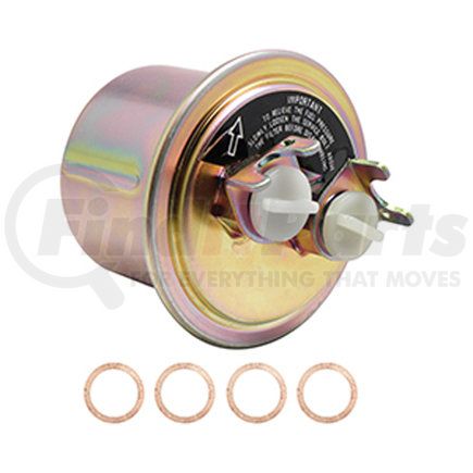 Baldwin BF1120 Fuel Filter - In-Line, used for 1988-91 Honda Civic, 1989-91 CRX