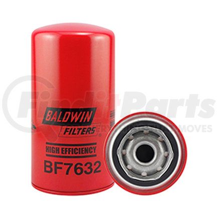 Baldwin BF7632 Fuel Filter - High Efficiency Fuel Spin-on used for Caterpillar Engines, Equipment