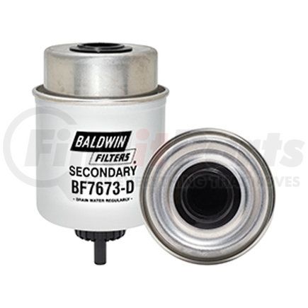 Baldwin BF7673-D Fuel Filter - Coalescer Element with Drain used for John Deere Engines, Equipment