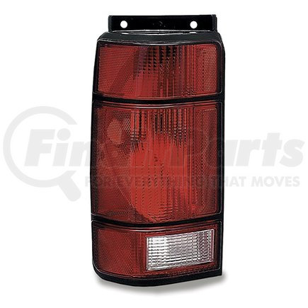 GROTE 85372-5 Brake / Tail Light Combination Lens - Rectangular, Red and Clear, Left