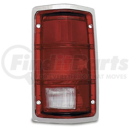 GROTE 85422-5 Brake / Tail Light Combination Lens - Rectangular, Red and Clear, Right