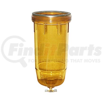 Baldwin B10-AL-BOWL Fuel Filter - Transparent Amber Bowl with Drain