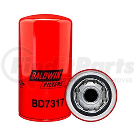 Baldwin BD7317 Engine Oil Filter - Dual-Flow Lube Spin-On used for Carrier Refrigeration Units